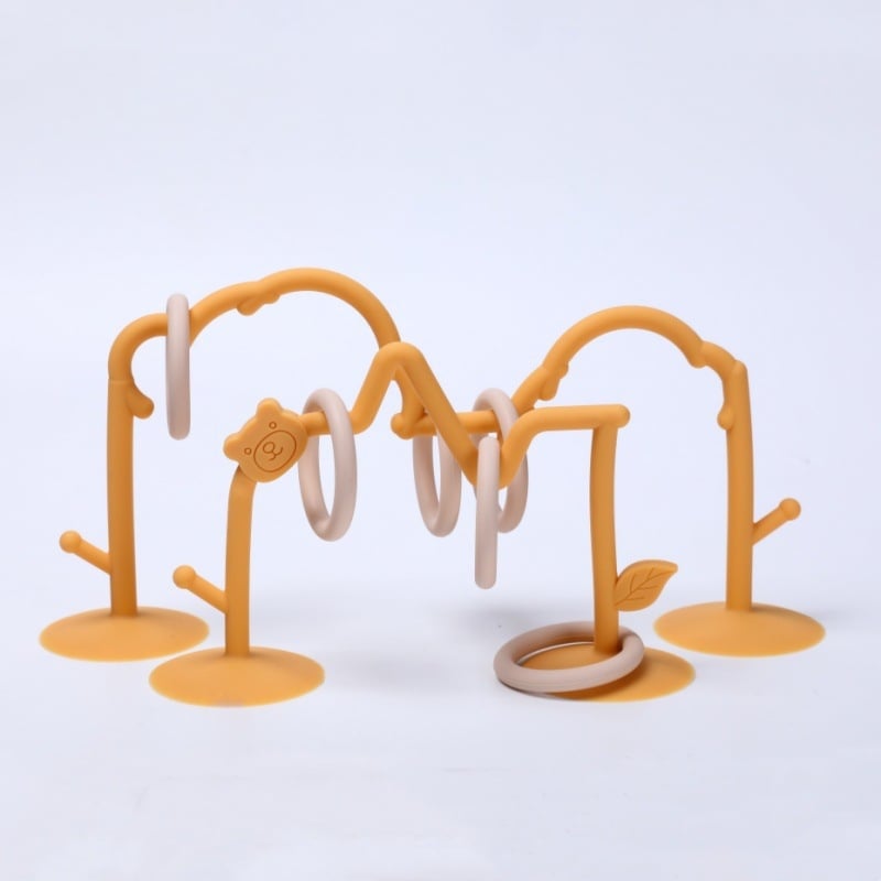 Αναβαθμισμένο εκπαιδευτικό παιχνίδι οδοντοφυΐας για μωρά με χάντρες σιλικόνης, παιδική βεντούζα μάσησης και πρώιμης εκπαίδευσης, επιτραπέζιο παιχνίδι