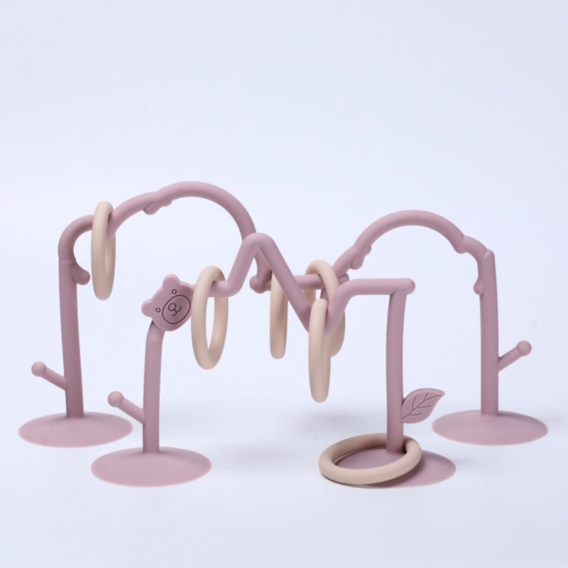 Αναβαθμισμένο εκπαιδευτικό παιχνίδι οδοντοφυΐας για μωρά με χάντρες σιλικόνης, παιδική βεντούζα μάσησης και πρώιμης εκπαίδευσης, επιτραπέζιο παιχνίδι