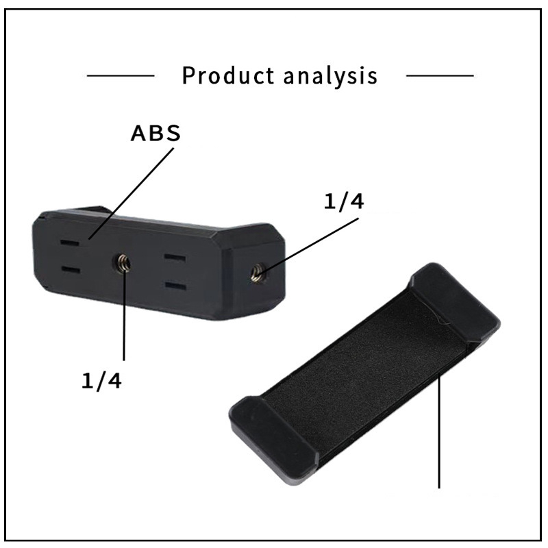 Τρίποδο ζωντανής μετάδοσης, κλιπ τηλεφώνου, stick βίντεο selfie, αξεσουάρ γενικής χρήσης για οριζόντια και κάθετη μετάδοση με διπλή οπή 1/4" με προέκταση ελατηρίου