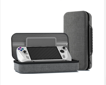 Compatibilă cu geanta de depozitare pentru consola de jocuri portabilă ASUS ROG Ally X, fabricată din material Oxford și cu o husă rigidă din EVA.