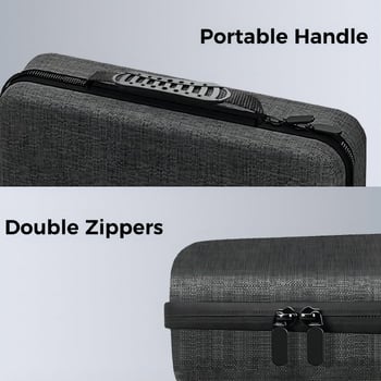 Compatibilă cu geanta de depozitare pentru consola de jocuri portabilă ASUS ROG Ally X, fabricată din material Oxford și cu o husă rigidă din EVA.