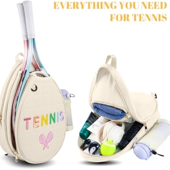 Professzionális tenisz hátizsák, válltáska, keresztpántos teniszütő tárolótáska, vízálló tenisztáska