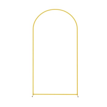 Горещо продавана 7,2-футова златна сватбена кована желязна арка за парти, празници и фотография