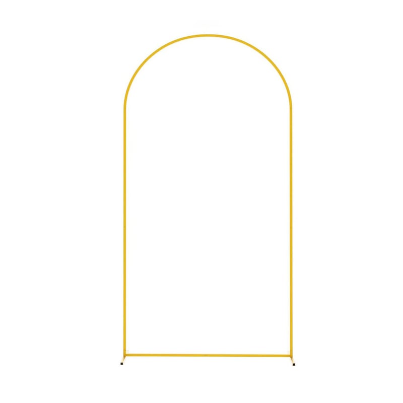 Горещо продавана 7,2-футова златна сватбена кована желязна арка за парти, празници и фотография