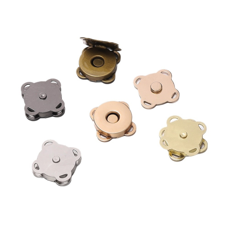 Άμεσες πωλήσεις από το εργοστάσιο μαγνητικών κουμπιών αλουμινίου "blossom plum" 5 τεμάχια χειροποίητα αόρατα μαγνητικά κουμπιά για παλτό και τσάντες.