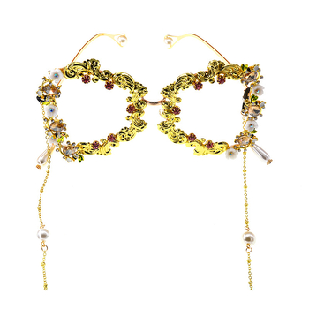 Обикновени, прозрачни, големи, стилни и универсални слънчеви очила, украсени с перли; нови големи слънчеви очила с форма на пеперуда