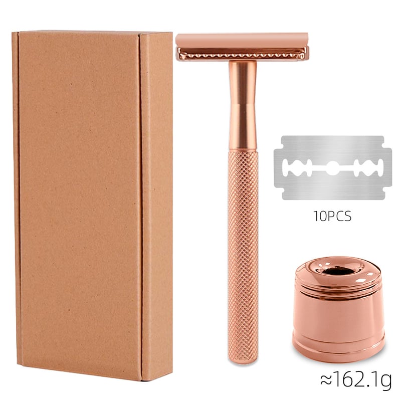 Ρετρό μεταλλικό πλήρως κλειστό χειροκίνητο ξυράφι, ξυράφι vintage στυλ, ρετρό χειροκίνητο ξυράφι ξυρίσματος