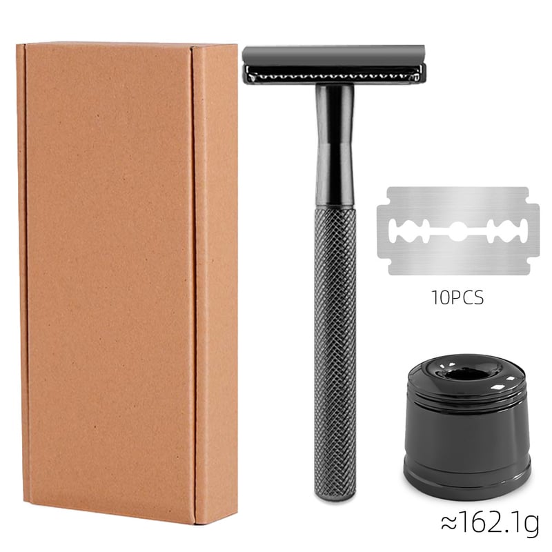 Ρετρό μεταλλικό πλήρως κλειστό χειροκίνητο ξυράφι, ξυράφι vintage στυλ, ρετρό χειροκίνητο ξυράφι ξυρίσματος