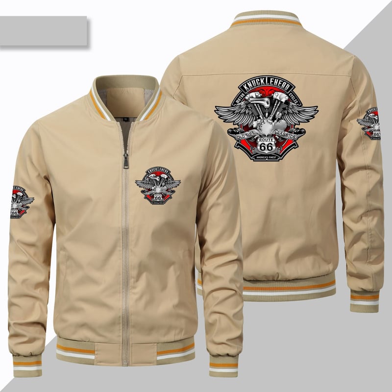 Μπουφάν με φαρδιά γραμμή, λεπτό αθλητικό μπουφάν μπέιζμπολ για την άνοιξη και το φθινόπωρο, ανδρικό μπουφάν με ευρωπαϊκό μέγεθος και φερμουάρ αμερικανικού τύπου, μονόχρωμο μπουφάν, ανδρικά ρούχα.