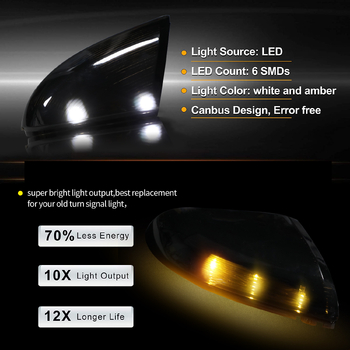 Подходящ за мигачи, огледала за обратно виждане и локвени светлини на Dodge Ram 1500 и 2500.