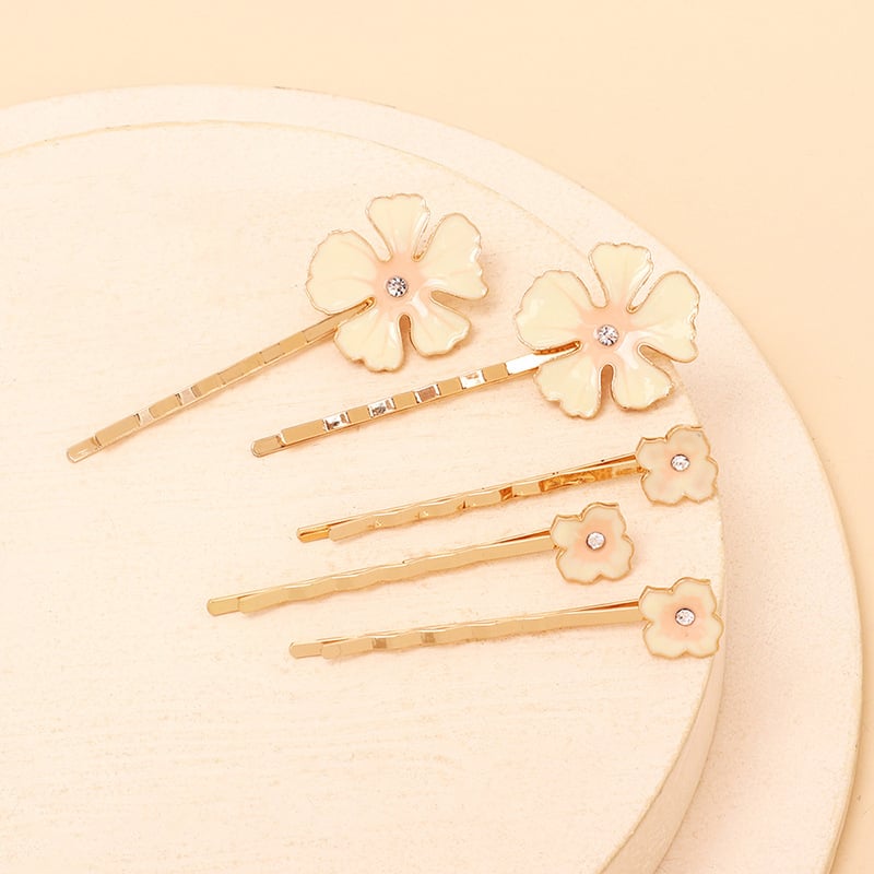 Εξατομικευμένο κλιπ μαλλιών bobby με λουλούδια που στάζουν και κρυστάλλους - ένα μοναδικό και κομψό αξεσουάρ μαλλιών με σχέδιο