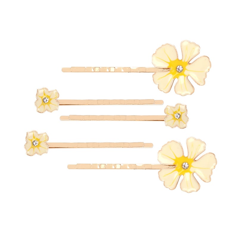 Εξατομικευμένο κλιπ μαλλιών bobby με λουλούδια που στάζουν και κρυστάλλους - ένα μοναδικό και κομψό αξεσουάρ μαλλιών με σχέδιο