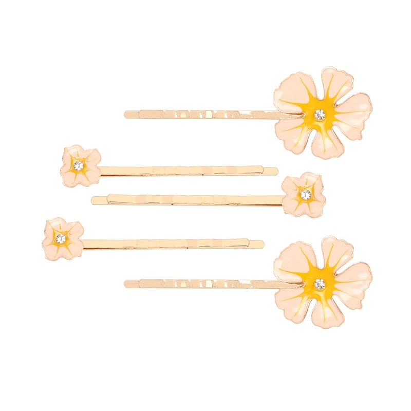 Εξατομικευμένο κλιπ μαλλιών bobby με λουλούδια που στάζουν και κρυστάλλους - ένα μοναδικό και κομψό αξεσουάρ μαλλιών με σχέδιο