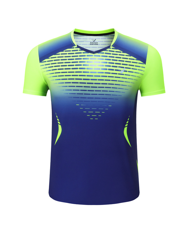 Нов комплект бързосъхнещи бадминтон костюми за мъже и жени, горнища за групова покупка, тенис костюм за състезания по тенис на маса за тренировки 