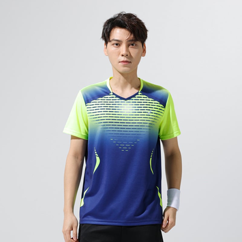 Нов комплект бързосъхнещи бадминтон костюми за мъже и жени, горнища за групова покупка, тенис костюм за състезания по тенис на маса за тренировки 