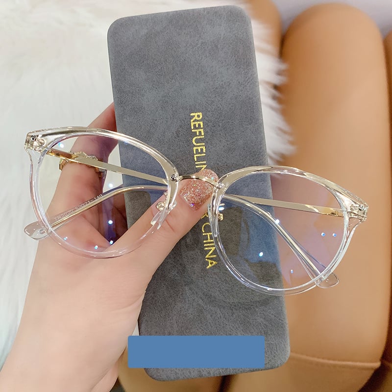 Нови модерни дамски очила без диоптрична система с анти-синята светлина, ретро и уникални рамки, идеални за естествена визия, модерни рамки за очила с трансграничен дизайн.