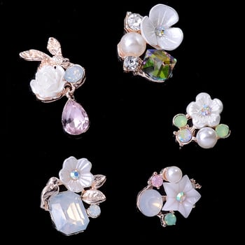 Farfurie nouă din imitație de scoici cu cataramă de cristal, accesoriu de păr DIY, accesoriu pentru pălărie, accesoriu din aliaj