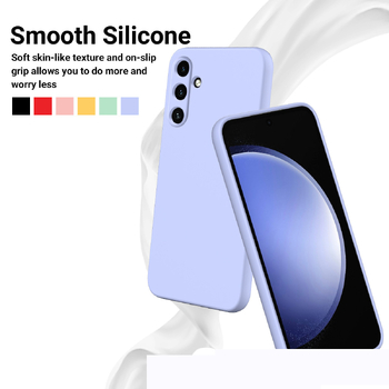 Συμβατό με υγρή σιλικόνη Samsung A14-4G, θήκη τηλεφώνου Samsung A34, φακό A54, θήκη προστασίας από κραδασμούς A15, S23FE