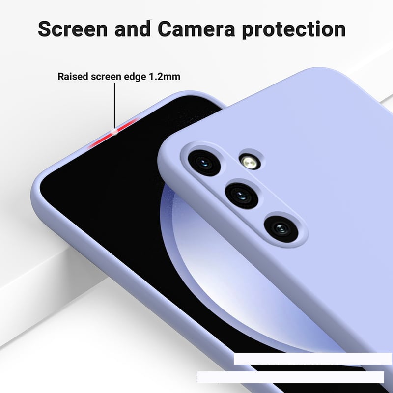Συμβατό με υγρή σιλικόνη Samsung A14-4G, θήκη τηλεφώνου Samsung A34, φακό A54, θήκη προστασίας από κραδασμούς A15, S23FE