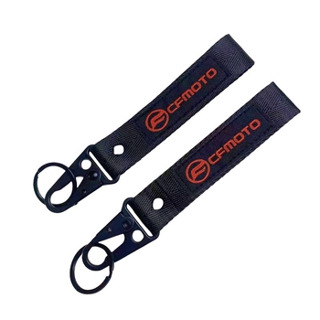 Наличен двустранен плетен ключодържател за мотоциклет, персонализирана метална катарама с клюн на орел и каишка за китка