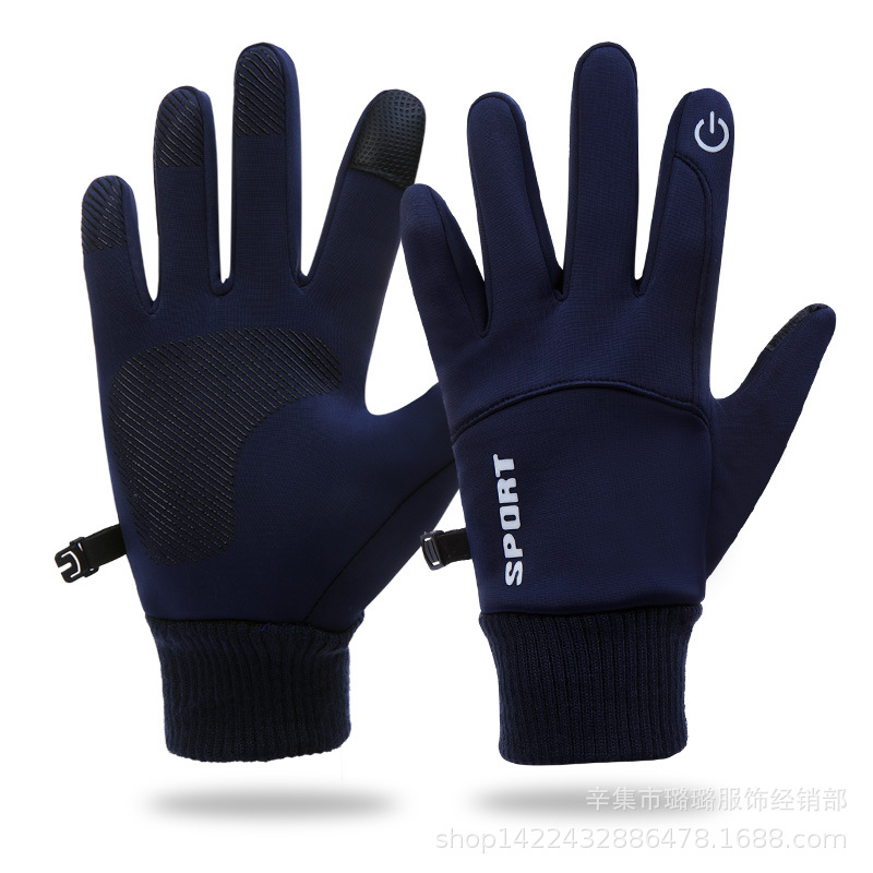 Χονδρική πώληση γαντιών για ολόκληρα δάχτυλα για φθινόπωρο και χειμώνα, με επένδυση από φλις, υδροαπωθητικά, ζεστά, ανδρικά και γυναικεία γάντια, ανθεκτικά στη φθορά γάντια για ποδηλασία, οδήγηση και εργασία με οθόνη αφής.