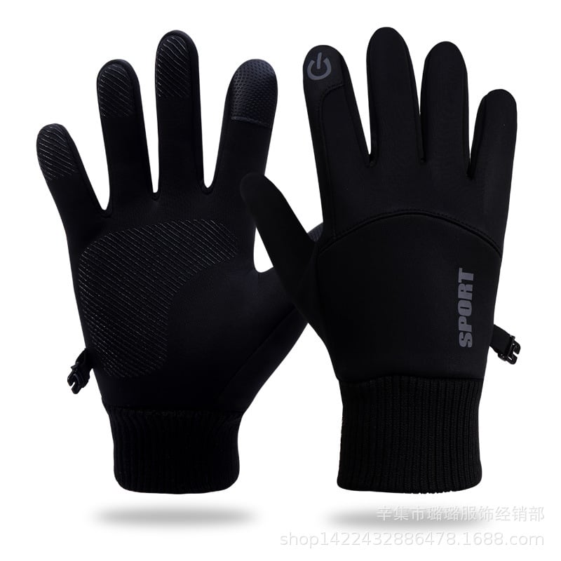 Χονδρική πώληση γαντιών για ολόκληρα δάχτυλα για φθινόπωρο και χειμώνα, με επένδυση από φλις, υδροαπωθητικά, ζεστά, ανδρικά και γυναικεία γάντια, ανθεκτικά στη φθορά γάντια για ποδηλασία, οδήγηση και εργασία με οθόνη αφής.