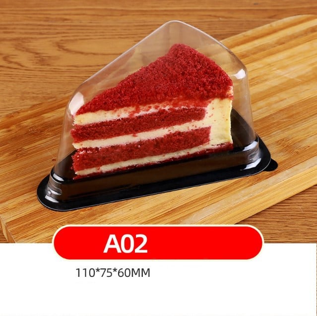 A03 Kutija za trokutastu tortu; A02 Palačinka u obliku moussea 15 cm/20 cm, tijesto za durian, prozirno pakiranje za jednokratnu upotrebu