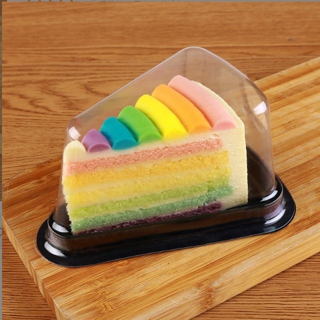 A03 Kutija za trokutastu tortu; A02 Palačinka u obliku moussea 15 cm/20 cm, tijesto za durian, prozirno pakiranje za jednokratnu upotrebu