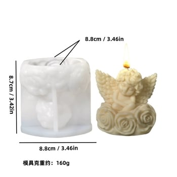DIY Καλούπι για Κούκλες με Αρωματικό Κερί Angel, Καλούπι Σιλικόνης από Εποξειδική Ραφή για Διαχύτη Αρώματος για Μικρά Αγόρια, Καλούπι Γύψου από Cross-Border Design