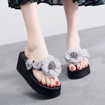 Γυναικεία σανδάλια 6 cm σε νέο στυλ, μοντέρνα και ευέλικτα για καλοκαιρινή χρήση, παπούτσια θαλάσσης με χοντρή σόλα, χαριτωμένα σανδάλια για διακοπές στην παραλία για γυναίκες.