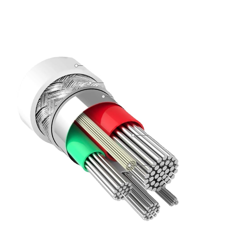 Cablu de încărcare MicroUSB de 3 metri pentru controlerele consolei de jocuri PS4/Xbox, cablu de alimentare cu protecție la interferențe, USB.