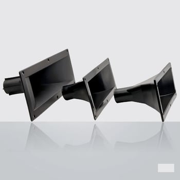 Obdĺžnikový kryt reproduktora so skrutkovacou rukoväťou a plochým otvorom; 34, 51, 75 a 100-jadrové reproduktory