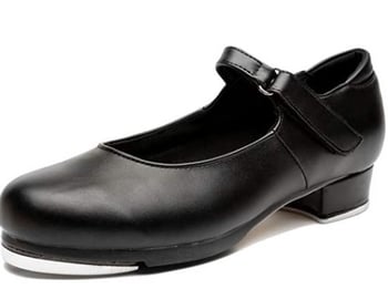 Обувки за степ танци от за жени, възрастни, момчета и момичета, изкуствена кожа, черни, неплъзгащи се, външнотърговски, през граница