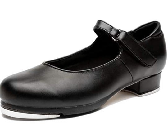 Обувки за степ танци от за жени, възрастни, момчета и момичета, изкуствена кожа, черни, неплъзгащи се, външнотърговски, през граница