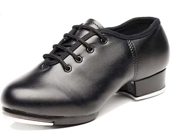 Обувки за степ танци от за жени, възрастни, момчета и момичета, изкуствена кожа, черни, неплъзгащи се, външнотърговски, през граница