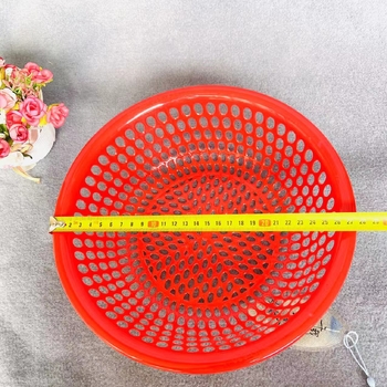 28 см пластмасова куха кръгла кошница за зеленчуци, кошница за съхранение в кухнята и домакинството, кошница за оттичане, кошница за миене на зеленчуци, кошница за оттичане