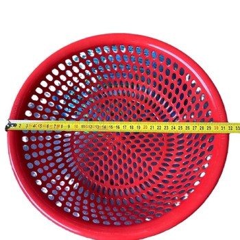 28 см пластмасова куха кръгла кошница за зеленчуци, кошница за съхранение в кухнята и домакинството, кошница за оттичане, кошница за миене на зеленчуци, кошница за оттичане