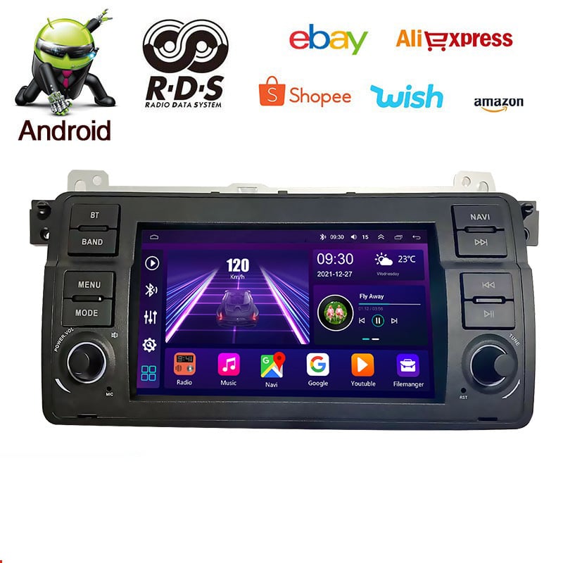 Potrivit pentru comerț transfrontalier, sistem de navigație auto original de 7 inch cu GPS Android pentru BMW E53 E39 E46