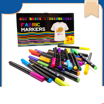 Трансгранични текстилни химикалки на водна основа, немиещи се, с 24/40 цвята, химикалки за рисуване върху тениски, химикалки за рисуване на графити „Направи си сам“.