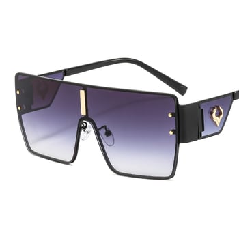 Európai és amerikai stílusú nagyméretű fém napszemüveg bikafej díszítéssel, retró divatos unisex napszemüveg különböző színekkel 7905