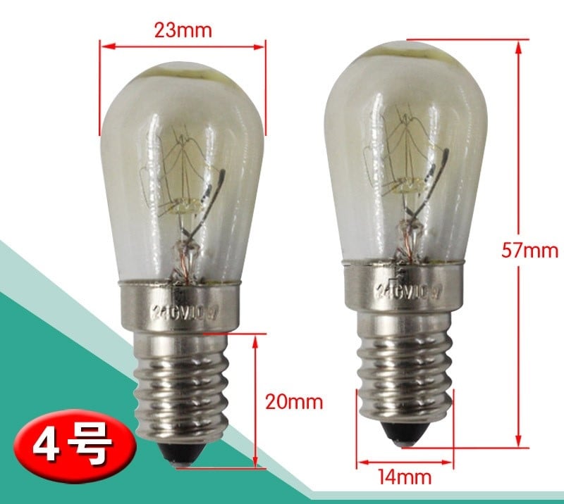 Крушка за микровълнова фурна, крушка за хладилник, 230V 20W с фасунга