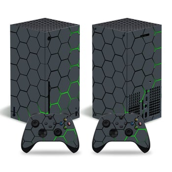 Цветни стикери за игрова конзола Hero Xbox Series X - фолио с цвят Starry Sky Marble Wood Grain