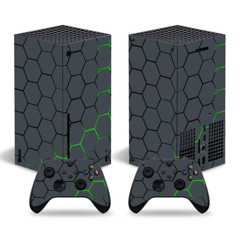 Цветни стикери за игрова конзола Hero Xbox Series X - фолио с цвят Starry Sky Marble Wood Grain