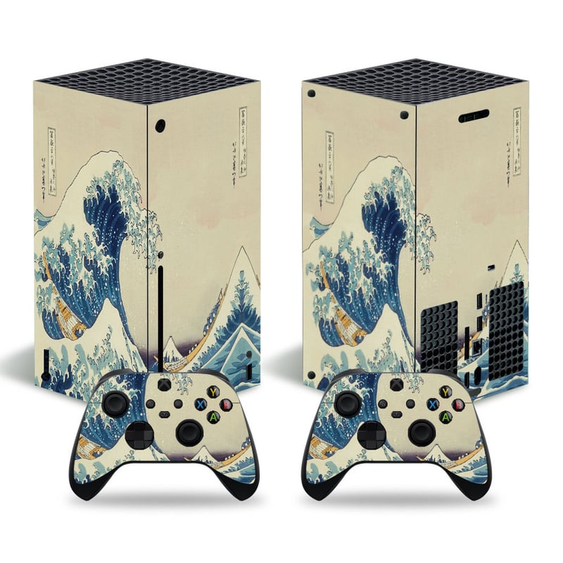 Цветни стикери за игрова конзола Hero Xbox Series X - фолио с цвят Starry Sky Marble Wood Grain