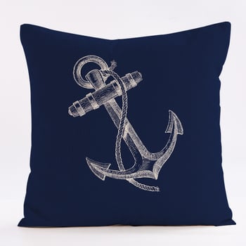 Популярен продукт за електронна търговия през граница: Калъфки за възглавници и възглавници за диван от серията акварелни ленени с мотив „Корабно колело“ от серията Ocean Whale