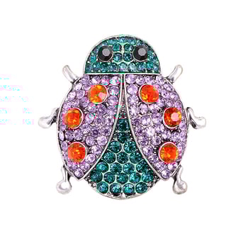 Broșă nouă cu buburuză transfrontalieră, broșă de corsaj cu motiv animal din aliaj coreean, accesoriu pentru corsajul de îmbrăcăminte