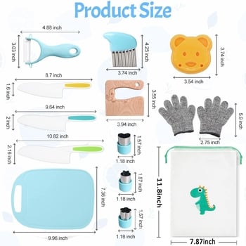 Set de cuțite de fructe din plastic pentru copii, cuțit de tăiat legume pentru educație timpurie la grădiniță, cuțit de jucărie pentru fructe și legume, cuțit pentru pâine, desert și tort