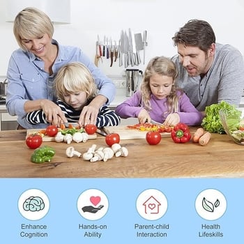 Set de cuțite de fructe din plastic pentru copii, cuțit de tăiat legume pentru educație timpurie la grădiniță, cuțit de jucărie pentru fructe și legume, cuțit pentru pâine, desert și tort