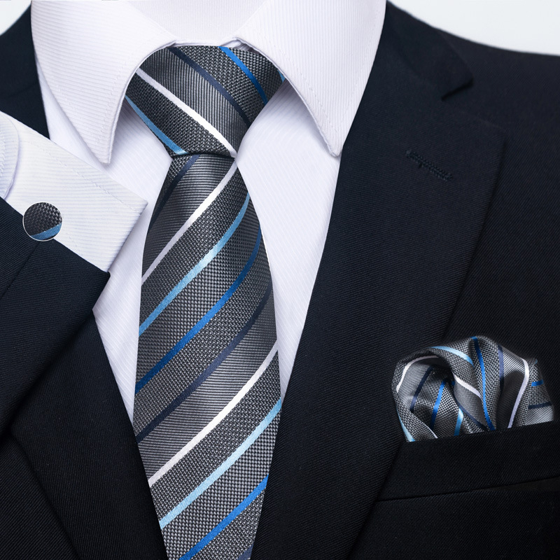 Novi set muškog vjenčanog odijela s paisley uzorkom iz 2025., kravata, rupčić i manžete