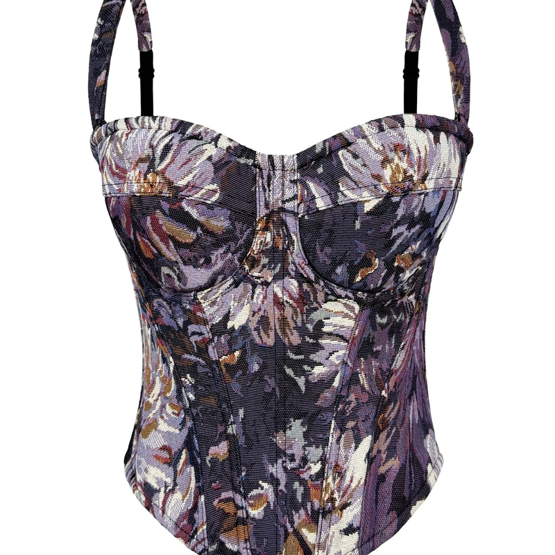 Νέο σέξι τοπ χωρίς τιράντες, καμιζόλα, φοριέται ως εσωτερική ή εξωτερική στρώση, με επιθέματα στήθους, κορσές με ουρά ψαριού σε ρετρό στυλ